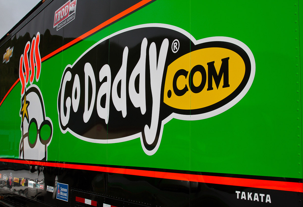 GoDaddy Truck - INDY Test Day - Sonoma Raceway